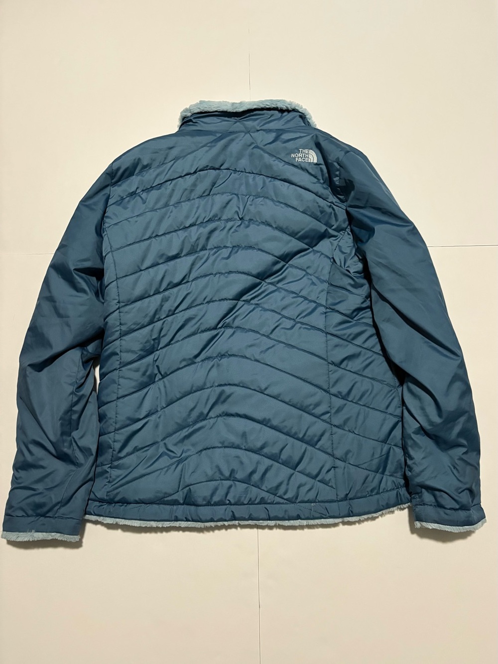 The North Face Women’s XL Blue Insulated Fleece Lined Full Zip Jacket - Picture 3 of 7